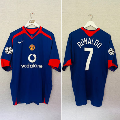 Manchester United away football shirt 2005/06 CR7 XL