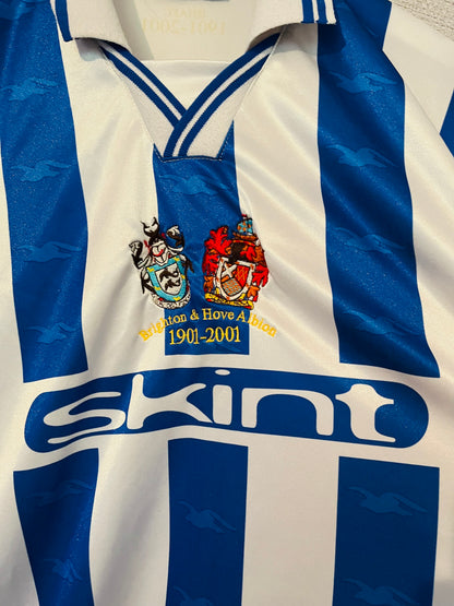 Brighton and Hove Albion home football shirt 2000/02 XXXL