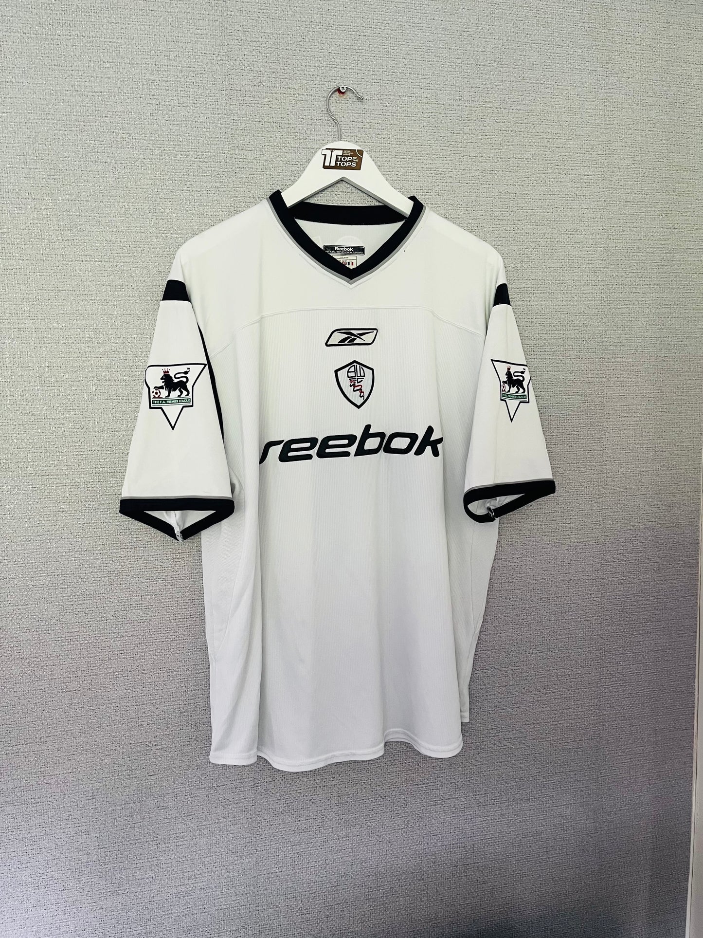 Bolton Wanderers home football shirt 2002/03 Ngotty XL