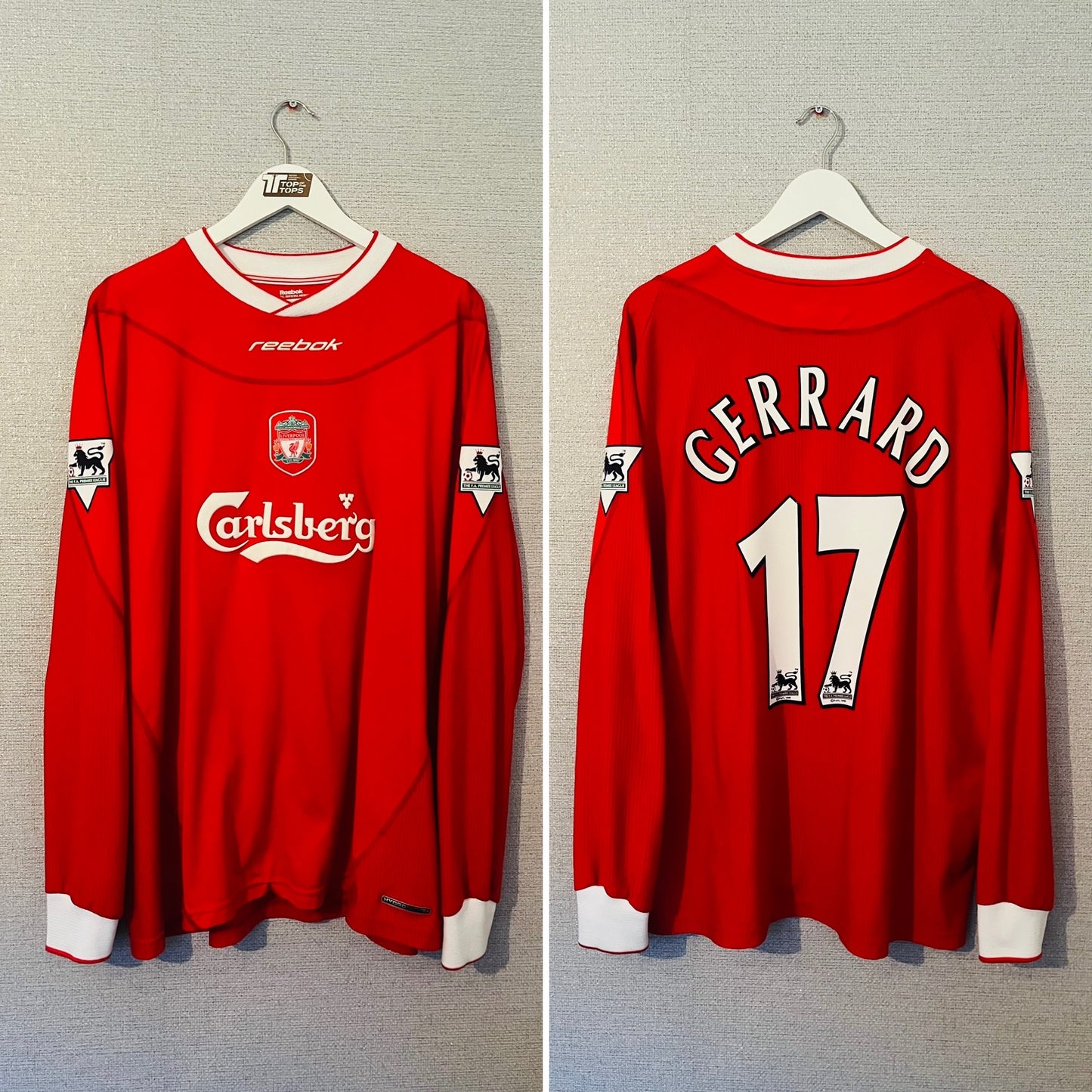 Liverpool home football shirt
2002/04 Gerrard XXL