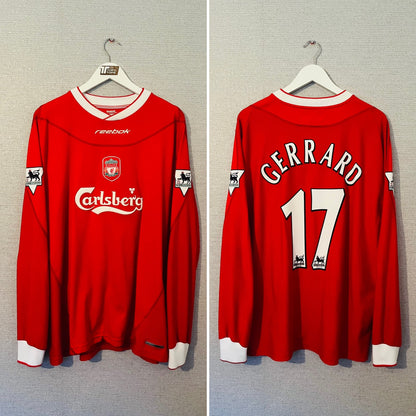 Liverpool home football shirt
2002/04 Gerrard XXL