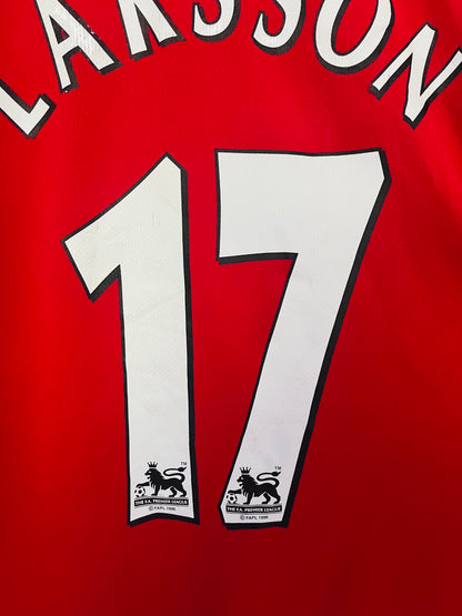 Manchester United home football shirt 2006/07 Larsson Medium