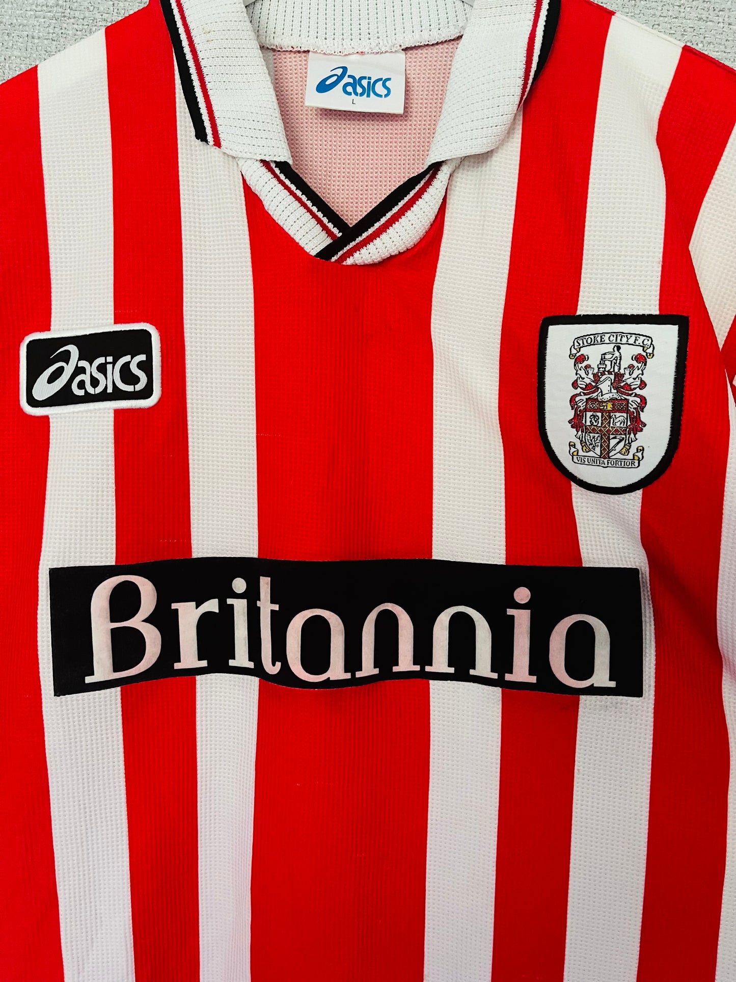 Stoke City home football shirt 1997/99 Large