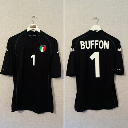 Italy goalkeeper football shirt     W/C 2002 Buffon Large
