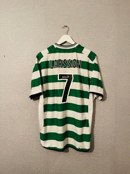 Glasgow Celtic home football shirt 2001/03 Larsson XL