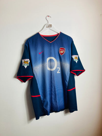 Arsenal away football shirt 2002/03 Viera XL