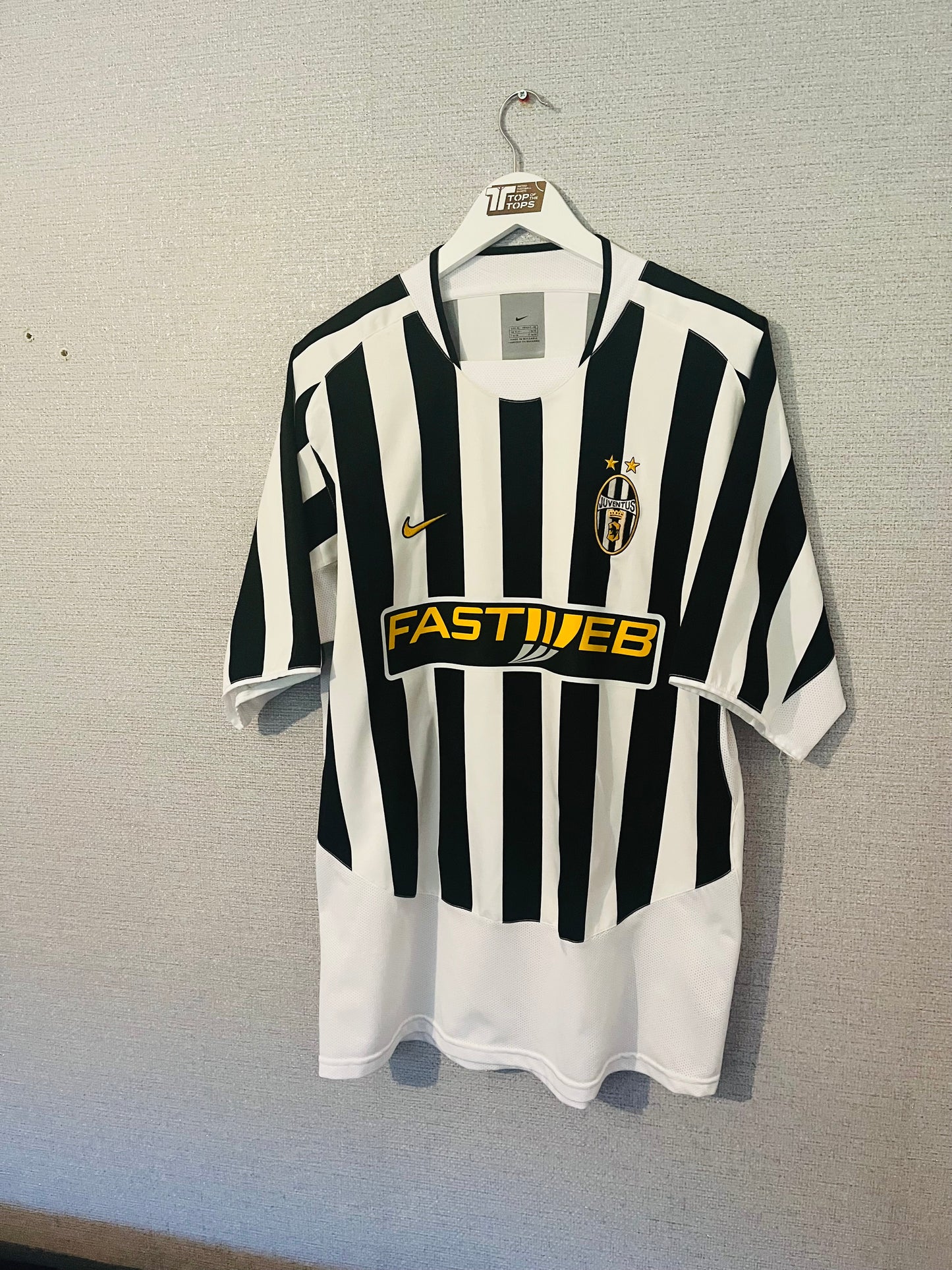 Juventus home football shirt 2003/04 Nedved XL