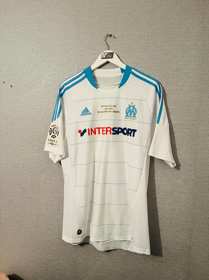 Olympique Marseille home cup final football shirt 2010/11 Taiwo Large