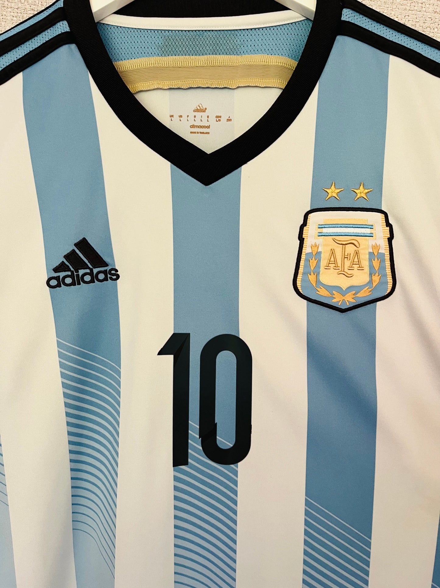 Argentina home football shirt W/C 2014 Messi Large