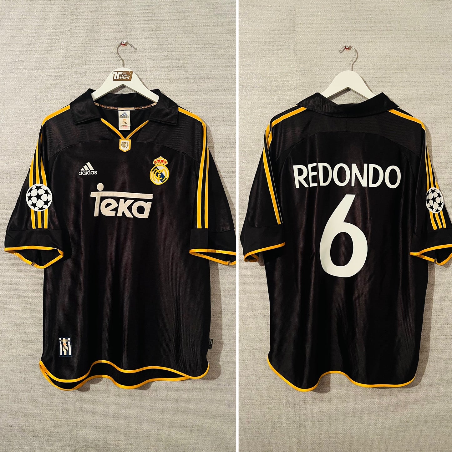 Real Madrid away football shirt 1999/2000 Redondo XL