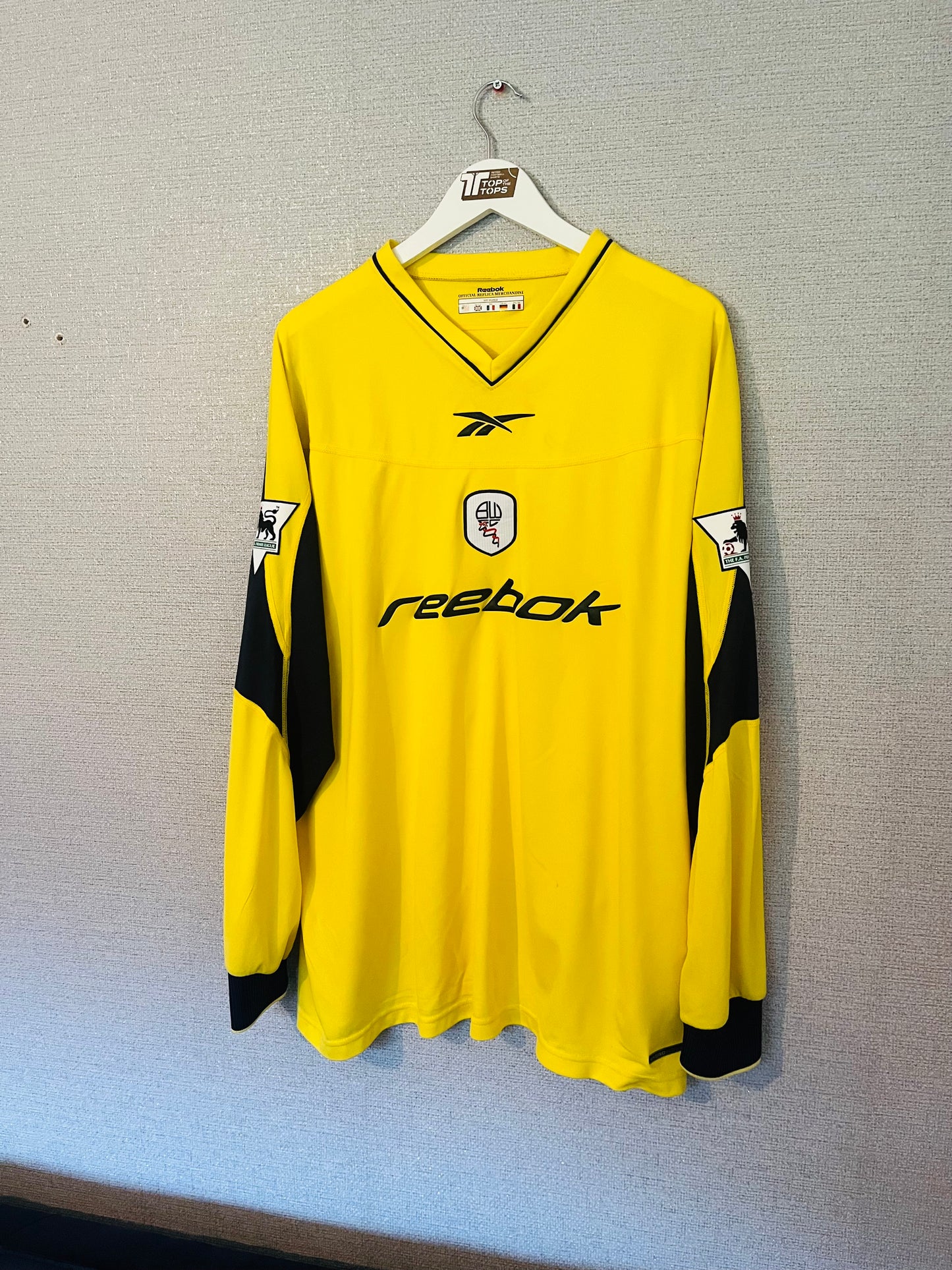 Bolton Wanderers away football shirt 2002/03 Okocha XXL