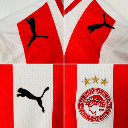 Olympiakos home football shirt 2008/09 Derbyshire Medium