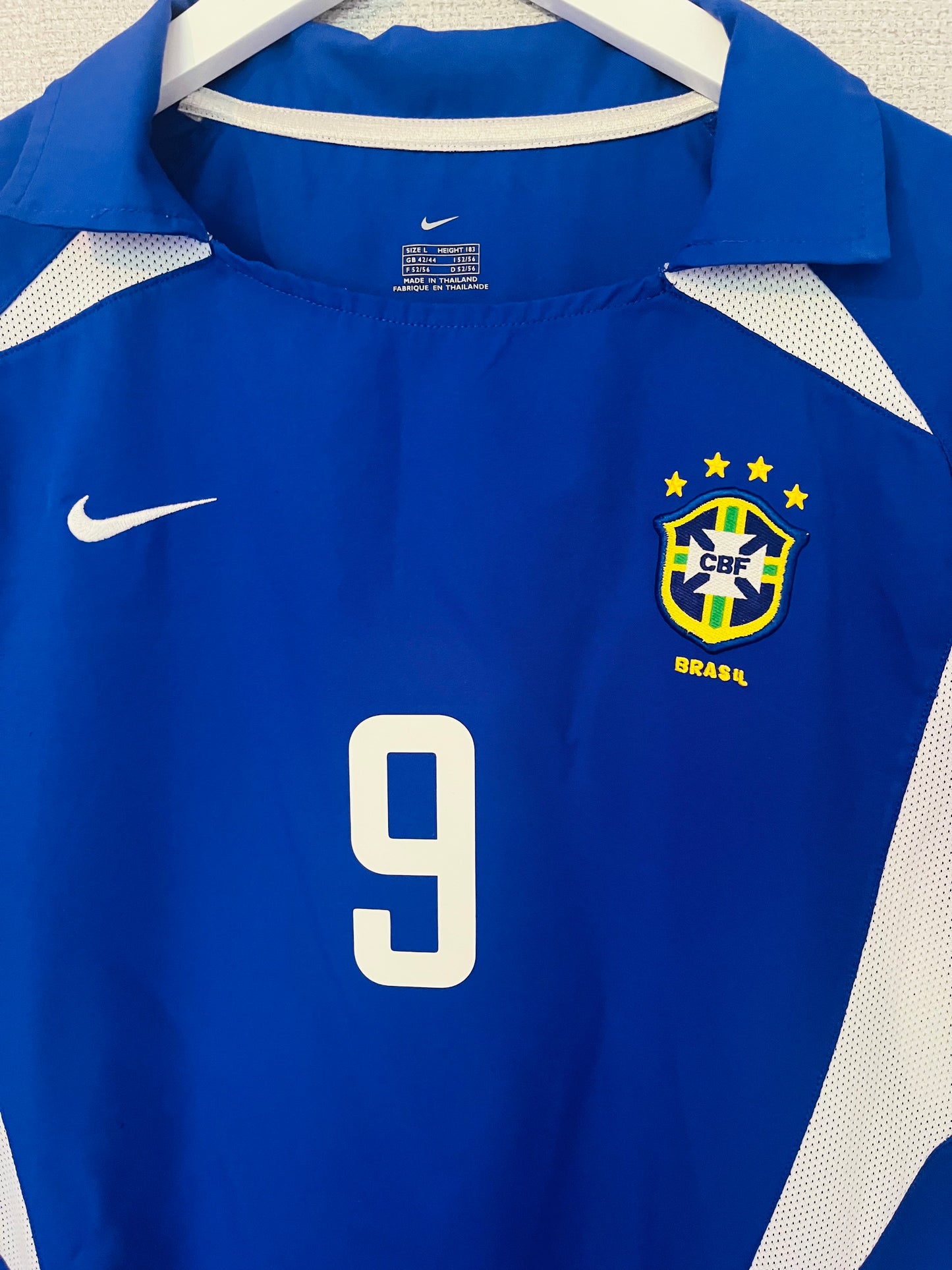 Brazil away football shirt W/C 2002 R9 Large