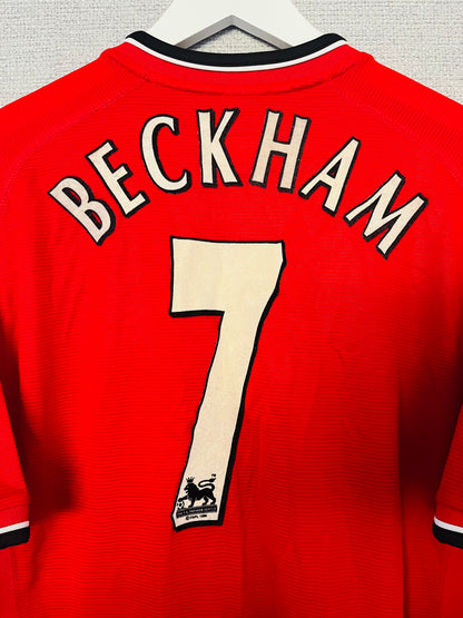 Manchester United home football shirt 2000/02 Beckham Large