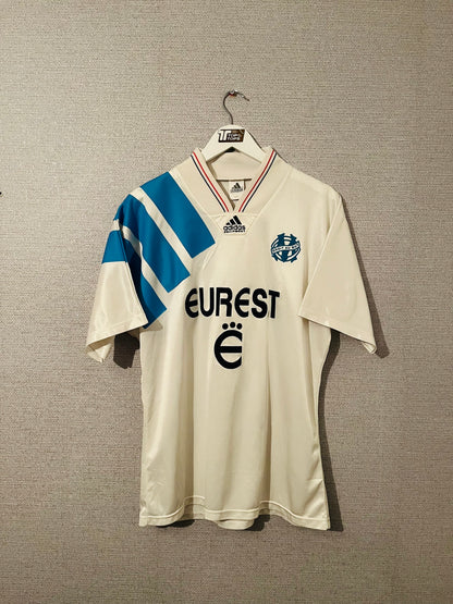Olympique Marseille home football shirt 1992/93 Large