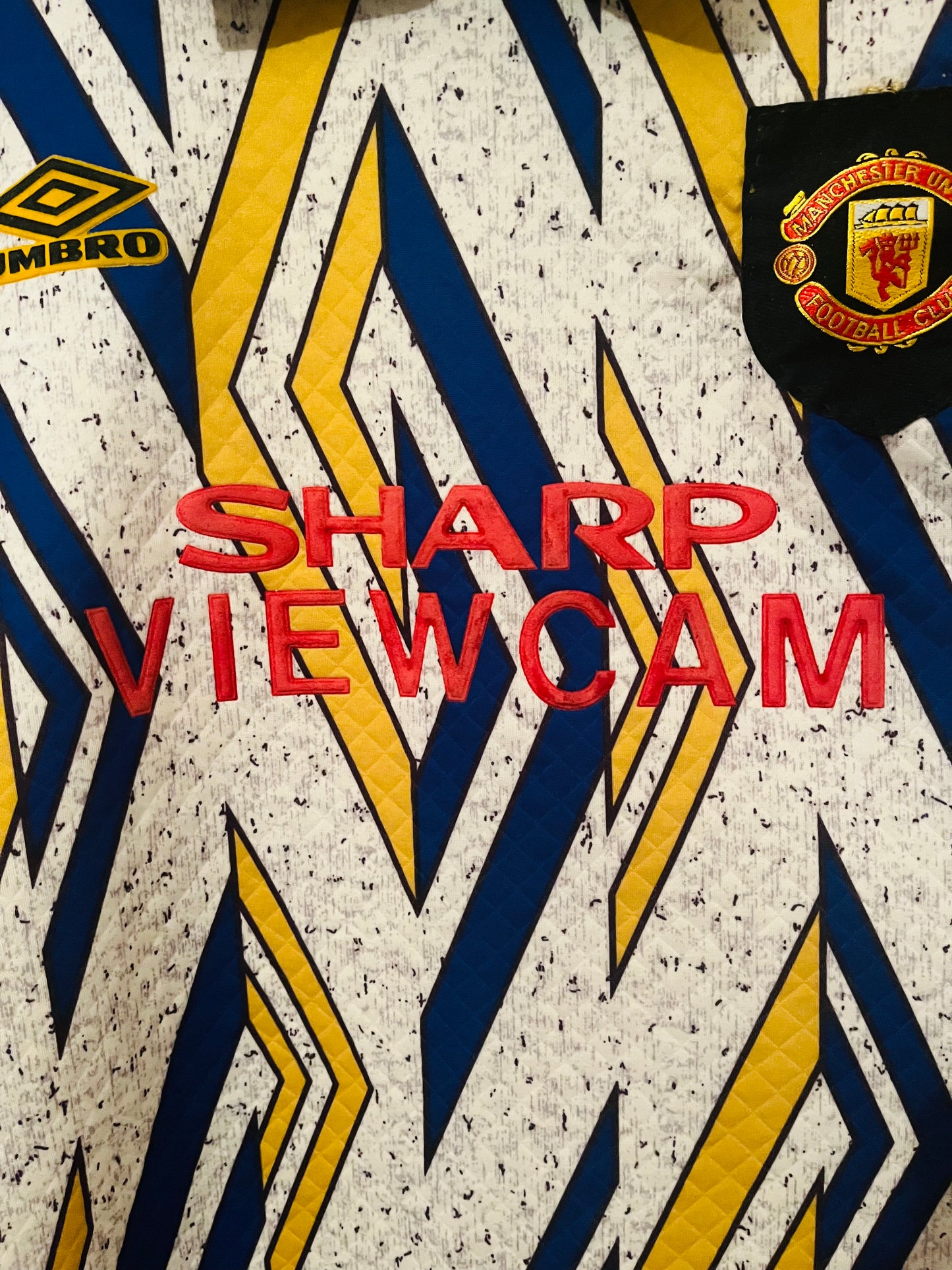 Manchester United goalkeeper football shirt 1993/95 Schmeichel Large