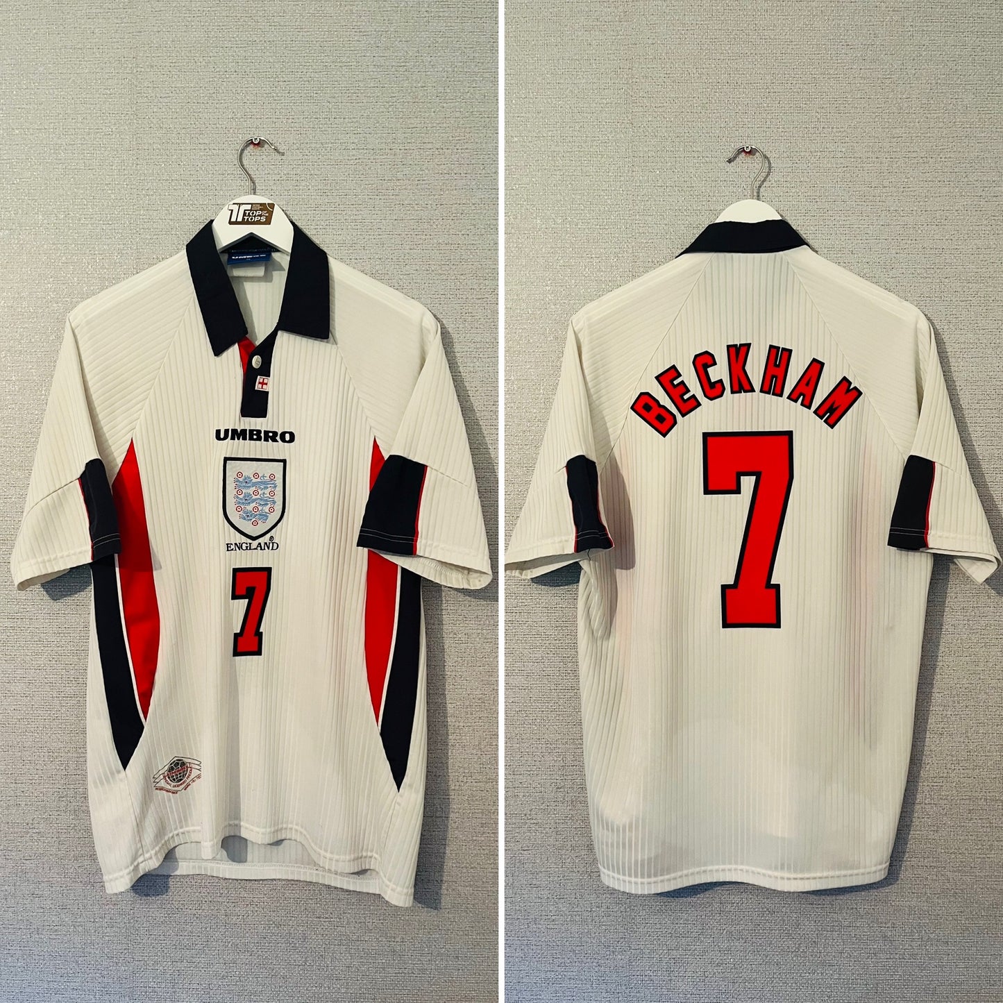 England home football shirt
W/C 1998 Beckham Large