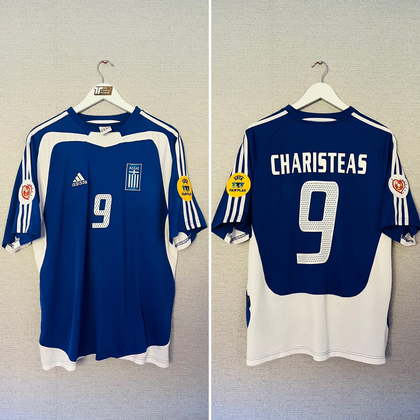 Greece home football shirt
Euro 2004 Charisteas Large
