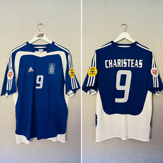 Greece home football shirt
Euro 2004 Charisteas Large