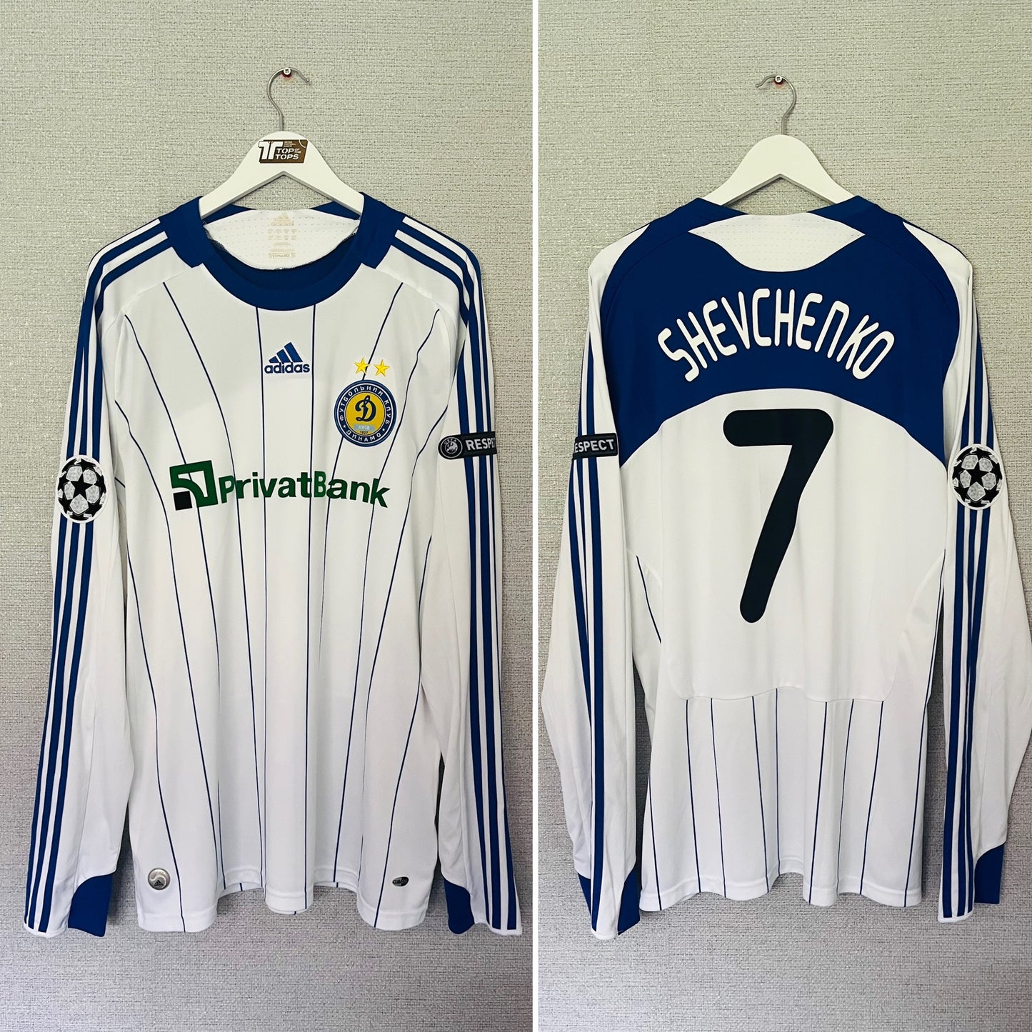 Dynamo Kyiv home football shirt
2008/10 Shevchenko XL