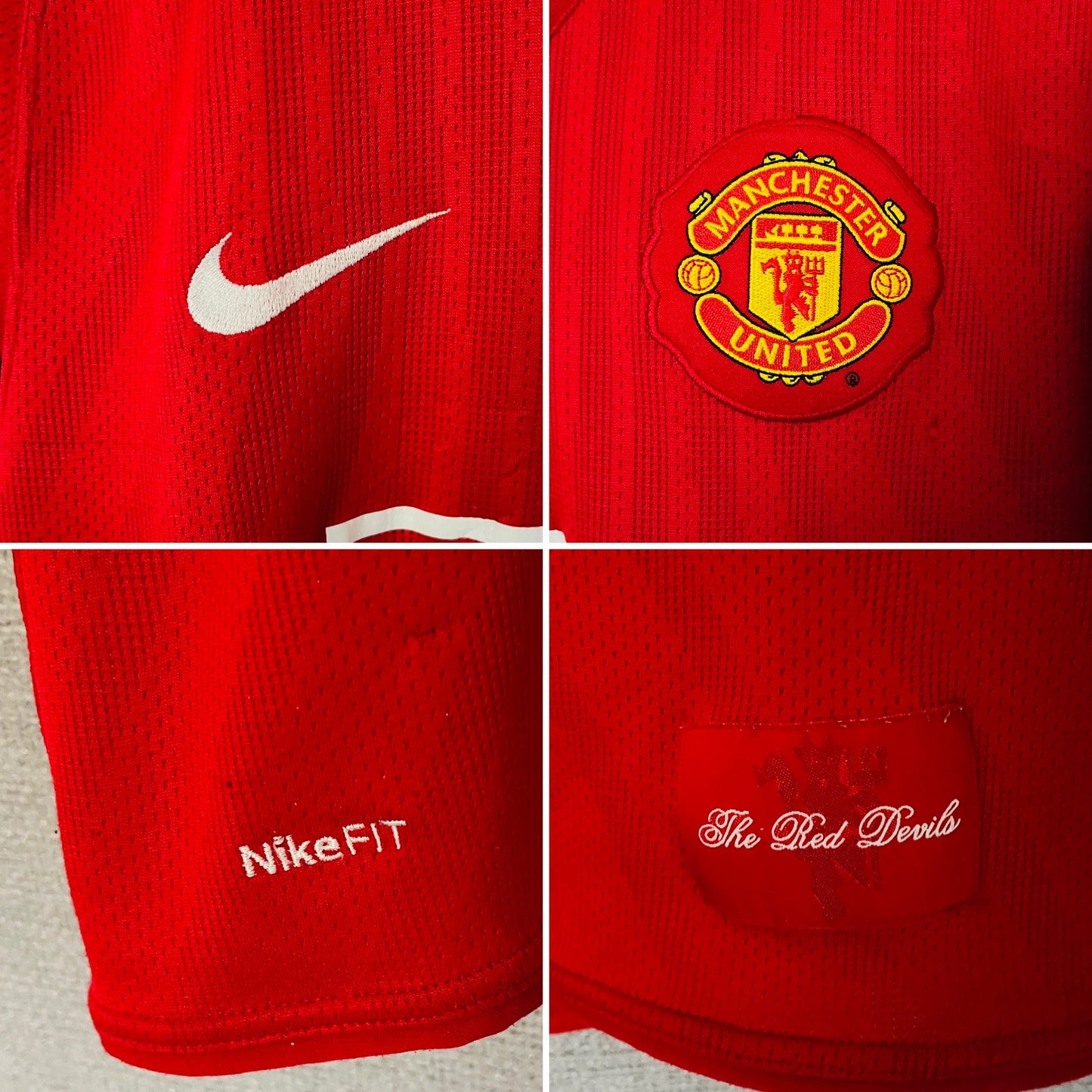 Manchester United home football shirt 2007/08 CR7 Large