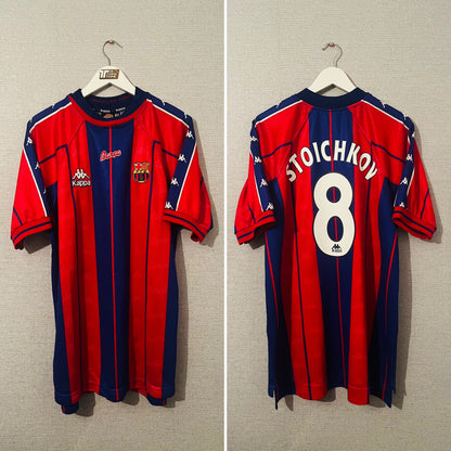 Barcelona home football shirt 1997/98 Stoichkov XL