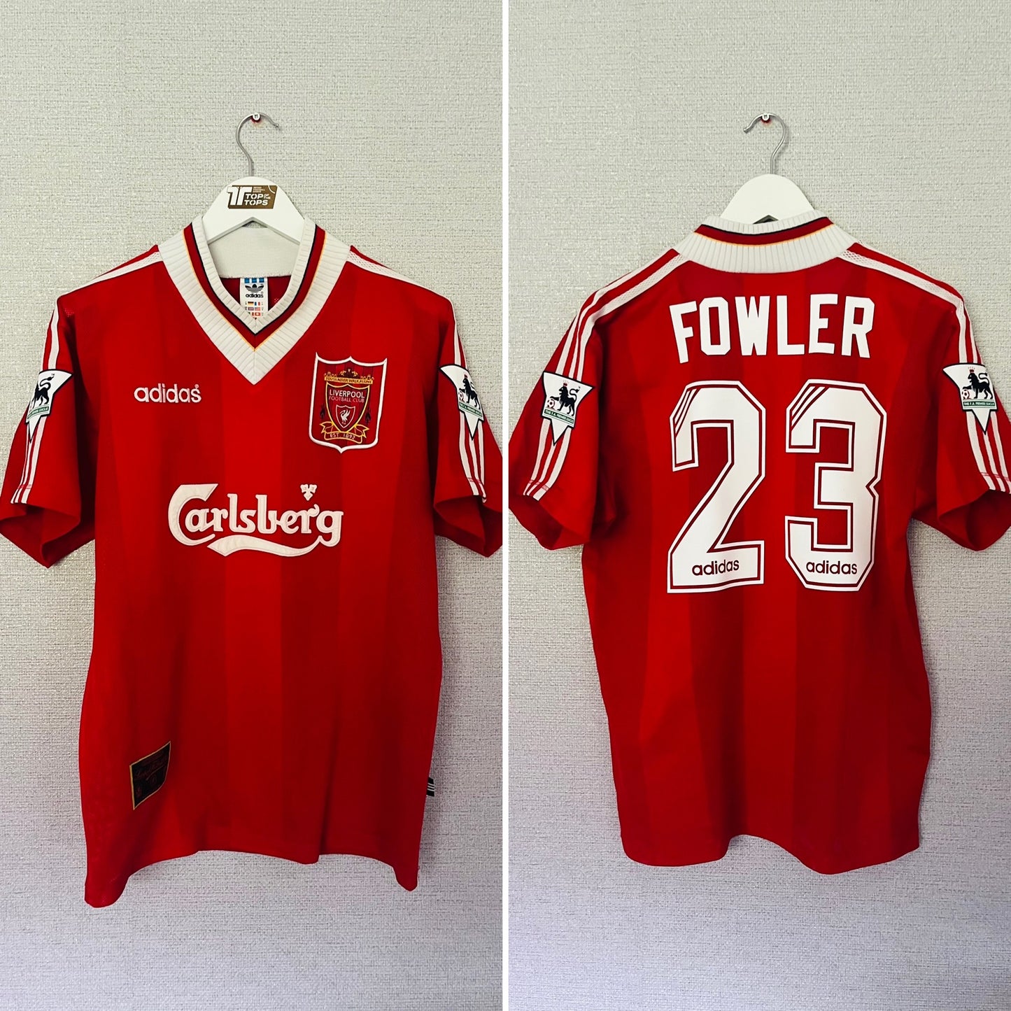 Liverpool home football shirt 1995/96 Fowler Medium