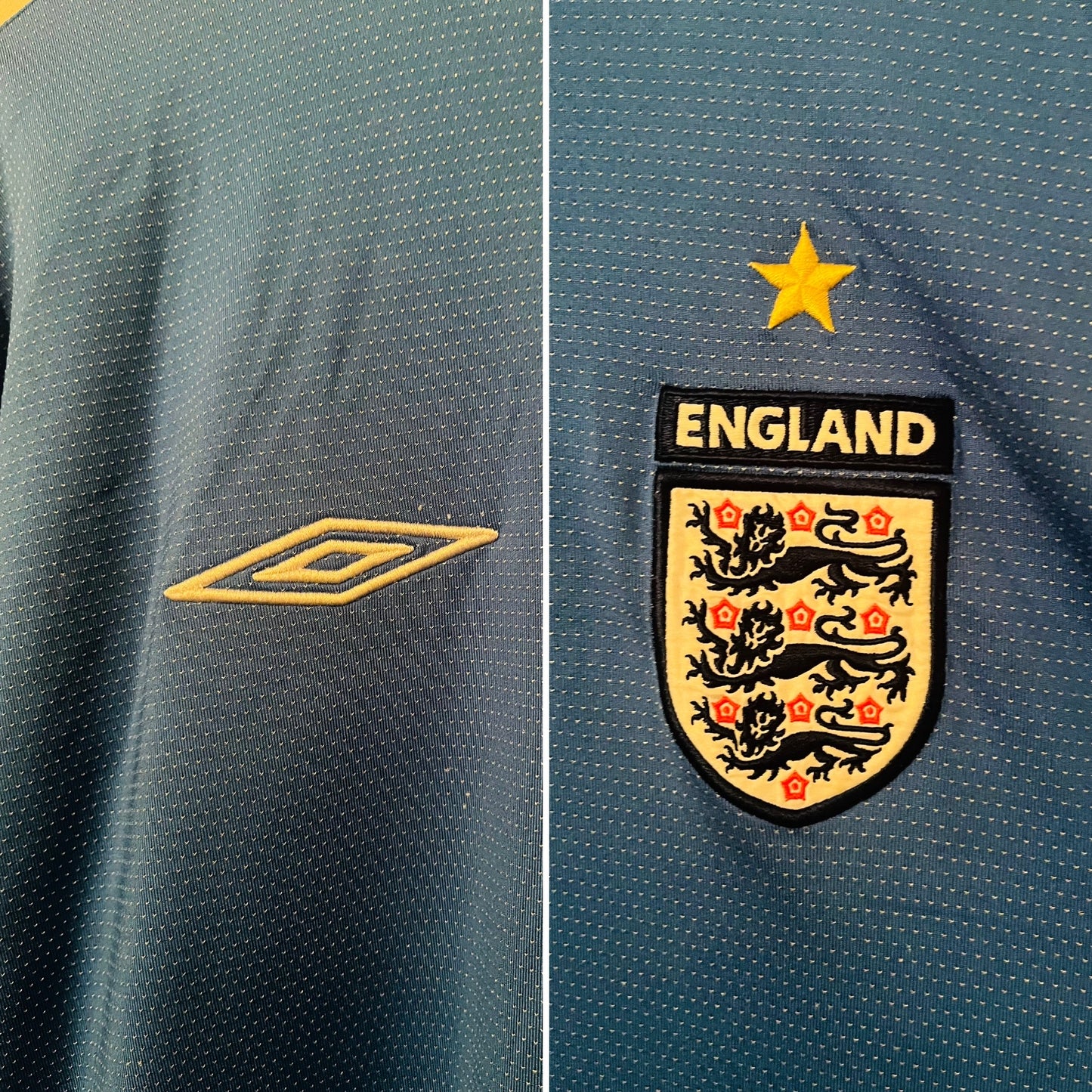 England goalkeeper football shirt
Euro 2004 James XXL