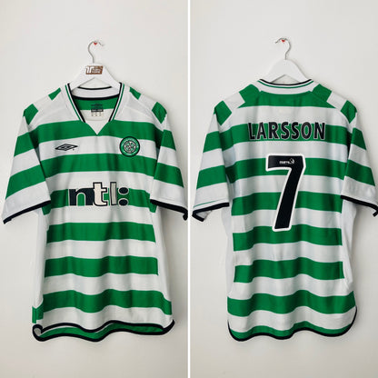 Glasgow Celtic home football shirt
2001/03 Larsson XL