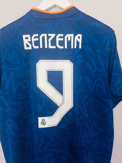 Real Madrid away football shirt 2021/22 Benzema Large