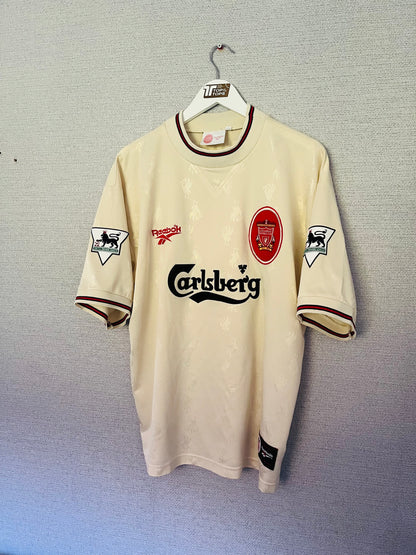 Liverpool away football shirt 1996/97 Fowler Large
