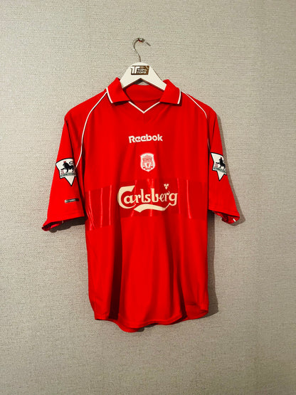 Liverpool home football shirt 2000/02 Fowler Medium