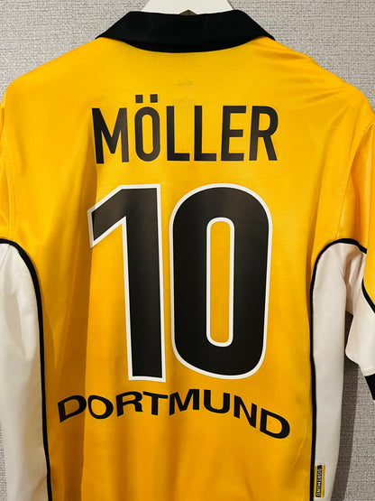 Borussia Dortmund home football shirt 1998/2000 Moller Medium