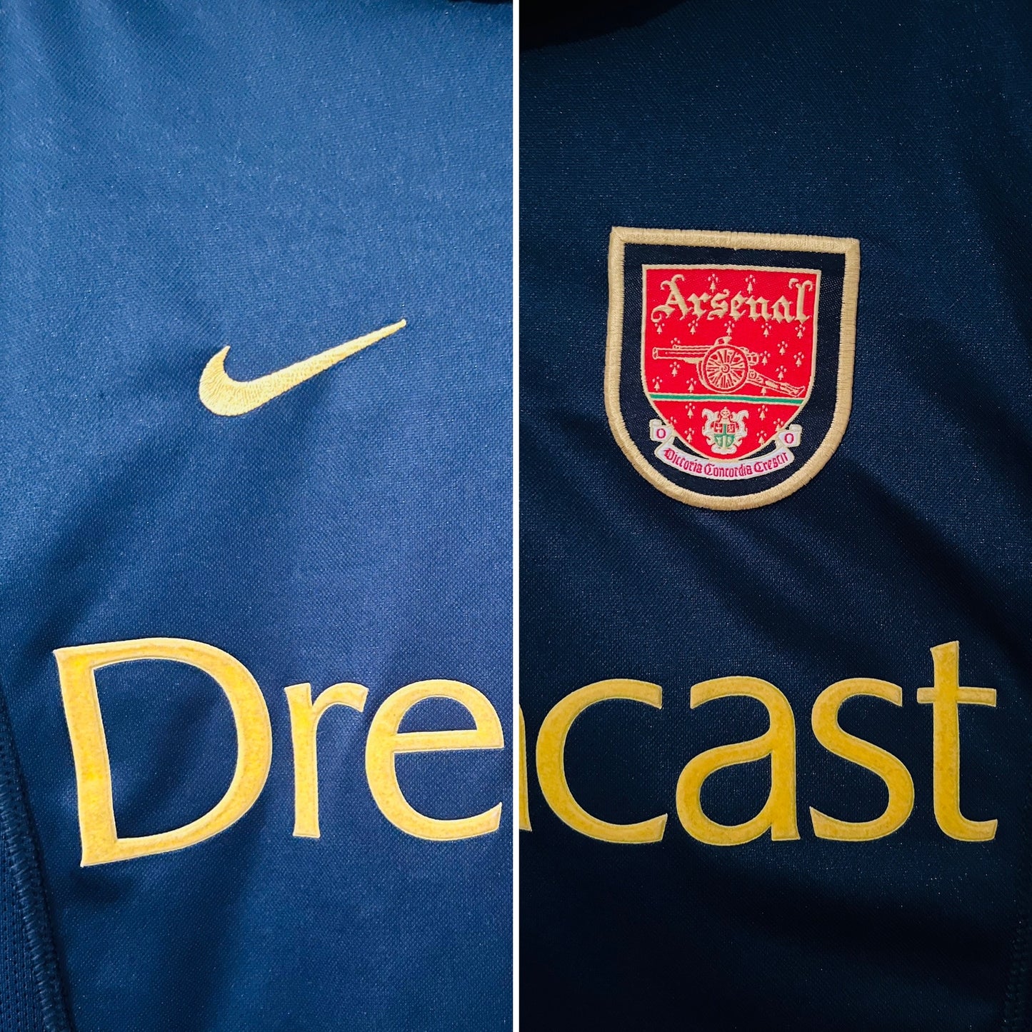 Arsenal third football shirt 2000/01 Vieira Medium