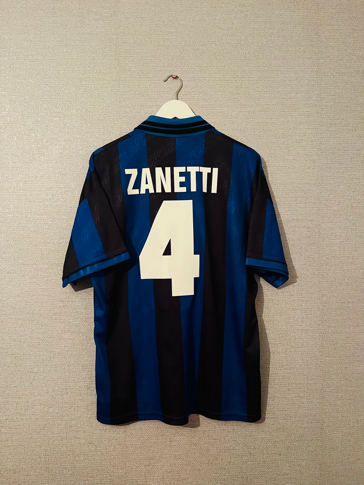 Inter Milan home football shirt 1995/96 Zanetti Large