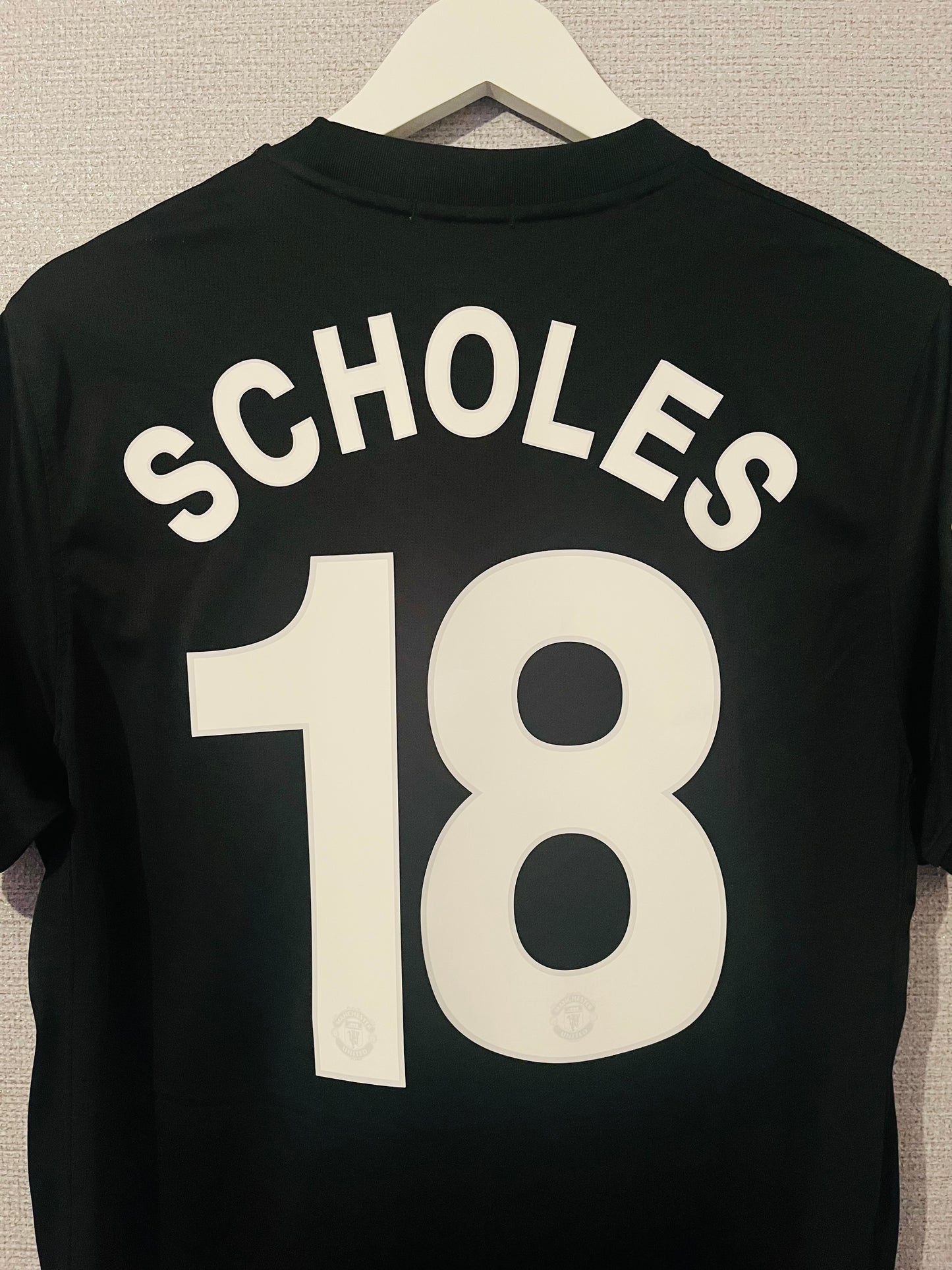 Manchester United away football shirt 2009/10 Scholes Medium