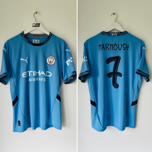 Manchester City home football shirt 2024/25 Marmoush Large