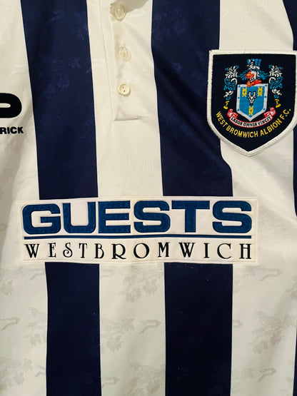 West Bromwich Albion WBA home football shirt 1996/97 medium