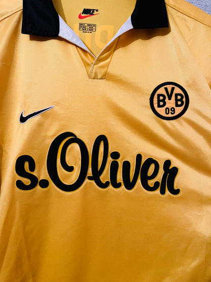 Borussia Dortmund home football shirt 1998/2000 Chapuisat Medium