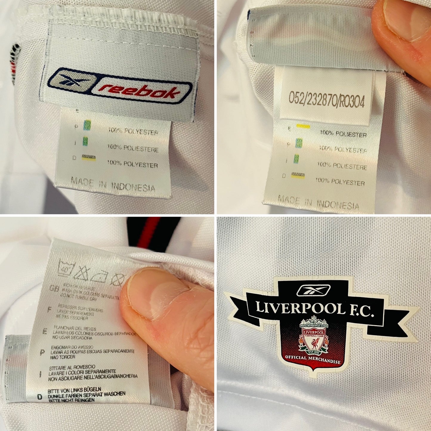 Liverpool away football shirt 2003/04 Kewell Large