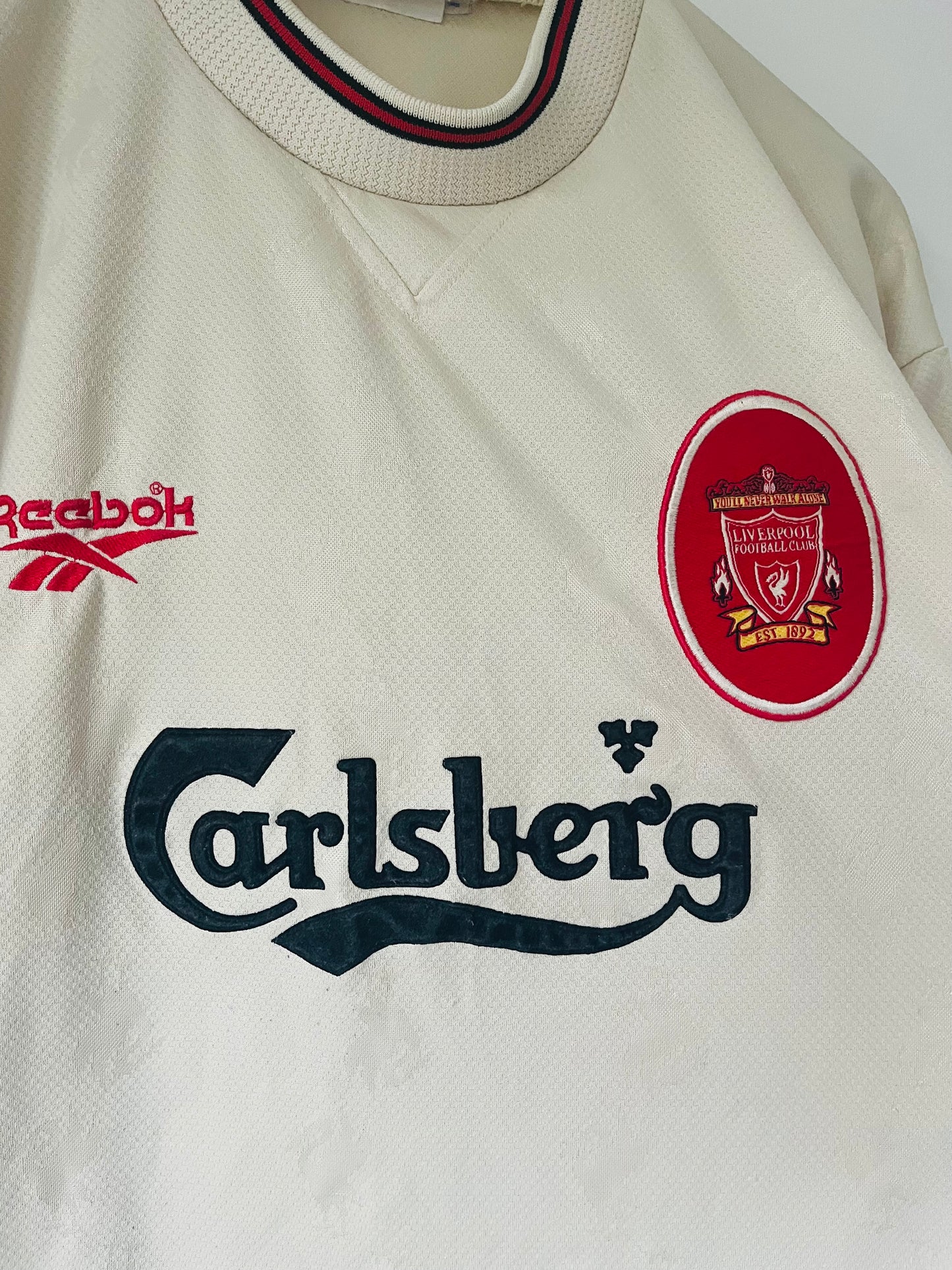 Liverpool away football shirt 1996/97 Large