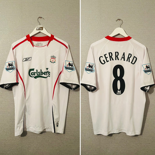 Liverpool away football shirt 2005/06 Gerrard Large