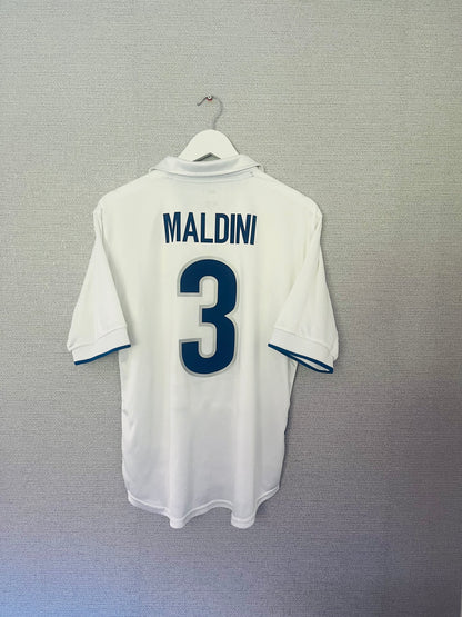 Italy away football shirt W/C 1998 Maldini Medium