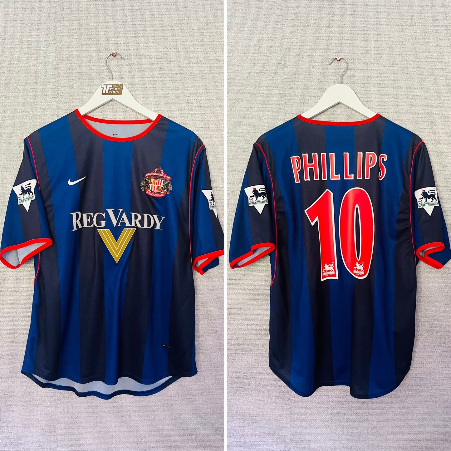 Sunderland away football shirt 2001/02 Phillips Large