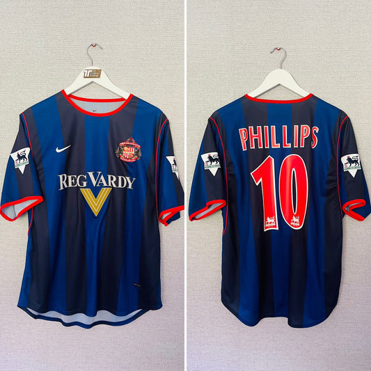Sunderland away football shirt 2001/02 Phillips Large