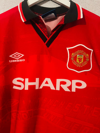 Manchester United home football shirt 1994/95 Cantona XL