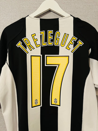 Juventus home football shirt 2004/05 Trezeguet Large