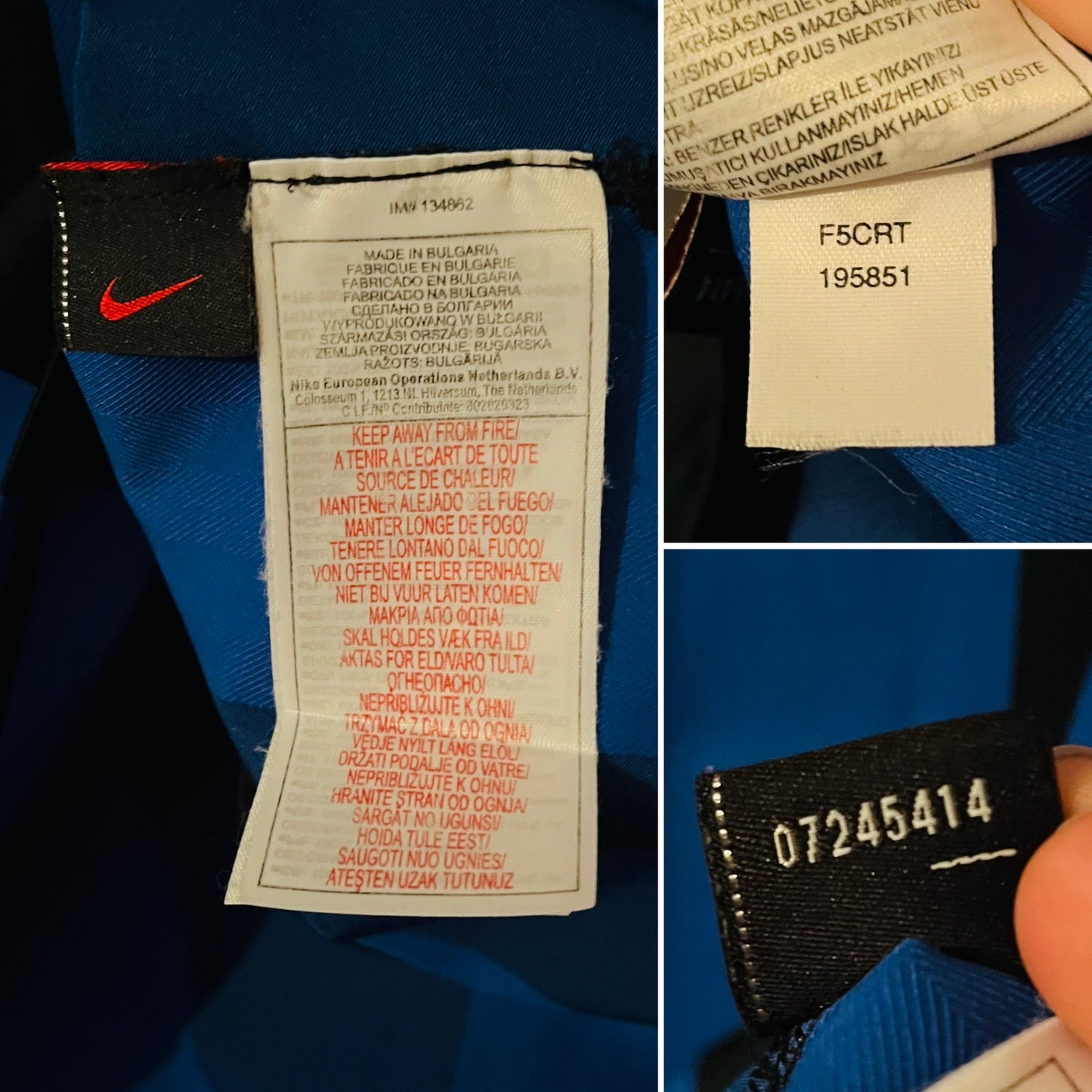 Inter Milan home football shirt 2004/05 Adriano Medium