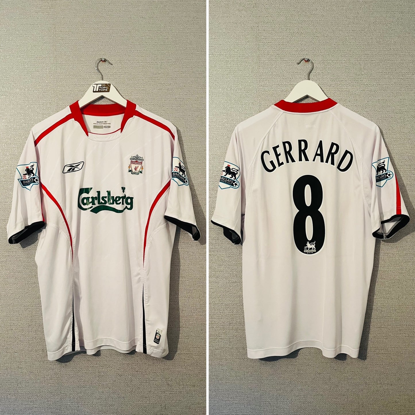 Liverpool away football shirt
2005/06 Gerrard Large