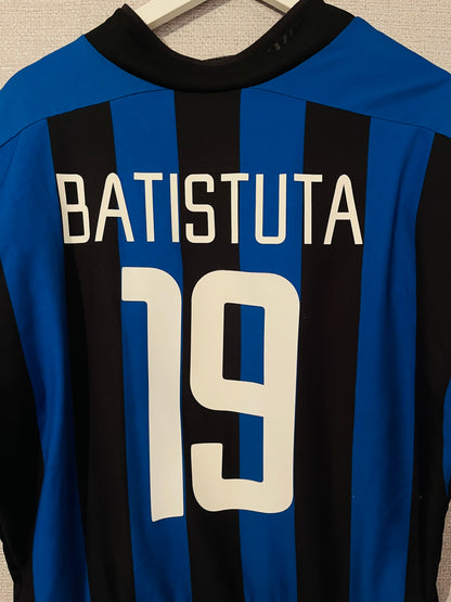 Inter Milan home player spec football shirt 2002/03 Batistuta XL